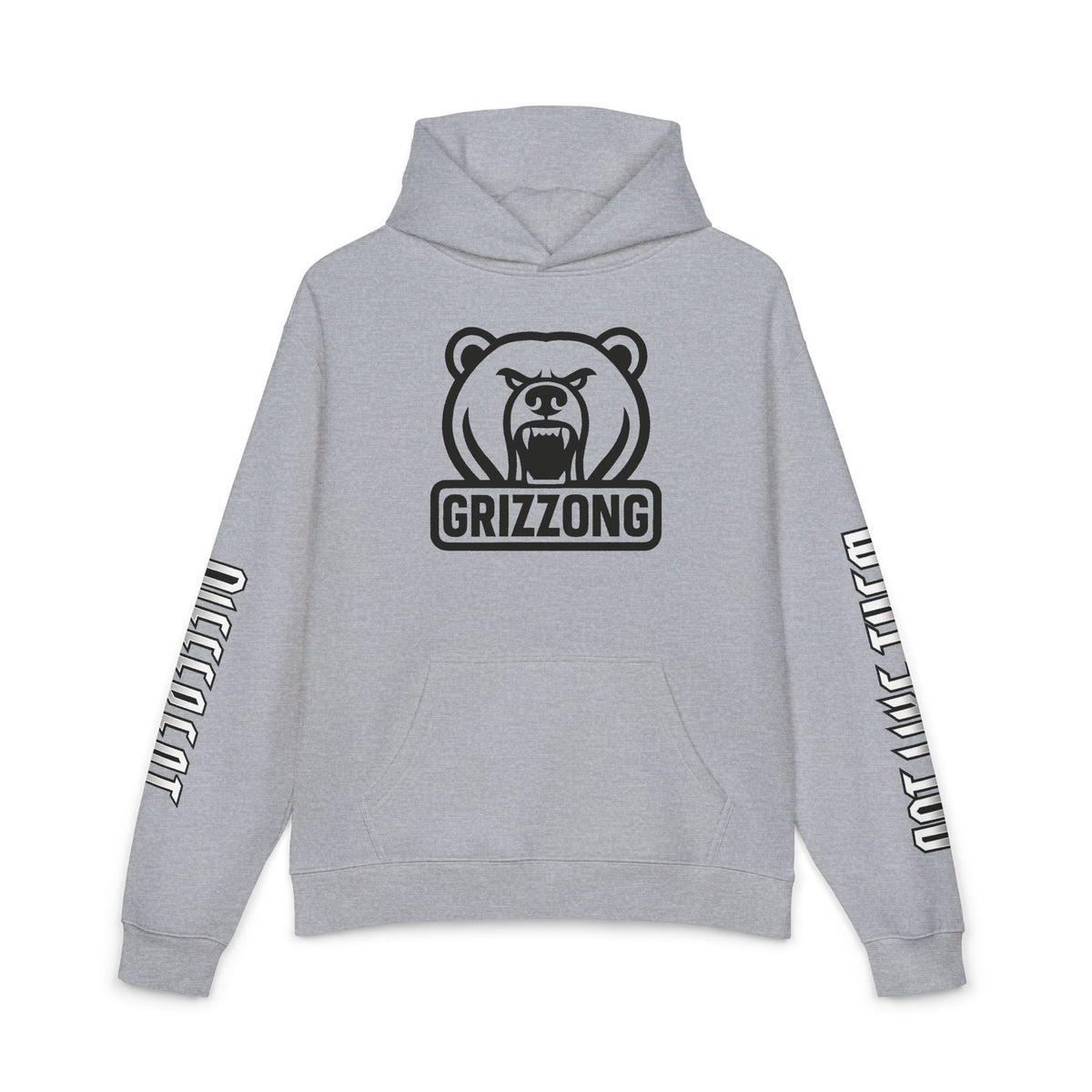 Grizzong Hoodie — 'Not Like Them' Grey Graphic Pullover