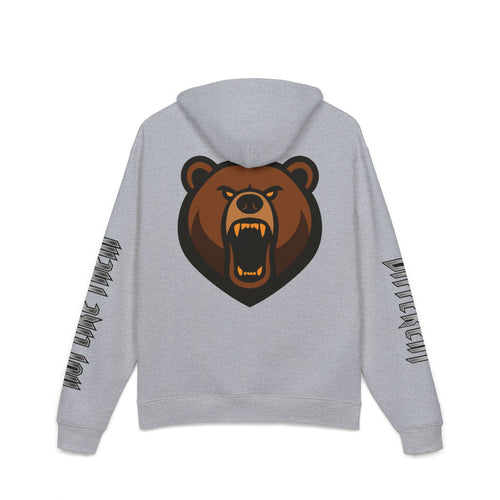 Grizzong Hoodie — 'Not Like Them' Grey Graphic Pullover